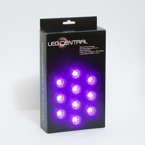 25mm purple led - 25mm,