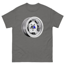 MAG WHEEL ALUMINUM SLOT  T SHIRT MUSCLE CAR GASSER HOT ROD WHEELS