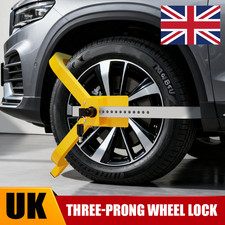 Heavy Duty 13"-15" Steel Car Van Wheel Clamp Safety Lock for caravan Trailer New