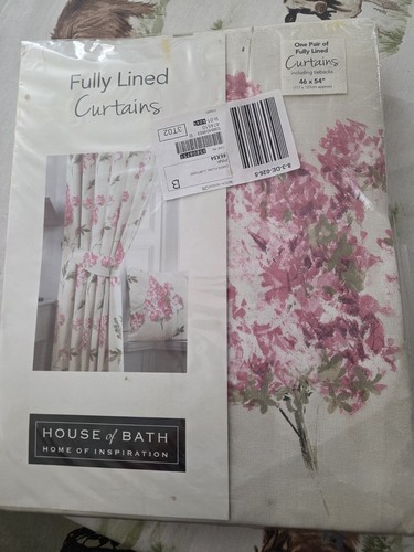 Pink and cream floral - pink,