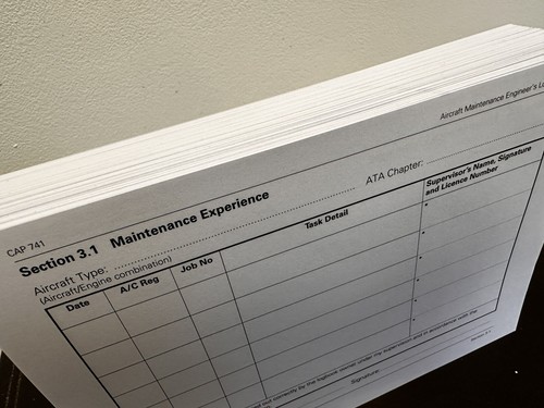 Cap 741 logbook maintenance - cap,