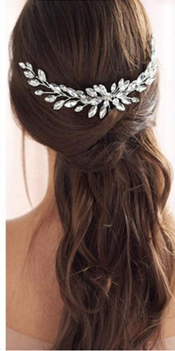 Crystal bridal wedding hair - crystal,