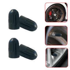 10x Black Dust Cover Car Wheel Tyre Valve Stems Cover Screw Caps Accessories