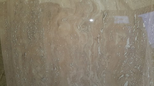 Rustic travertine high - travertine, gloss