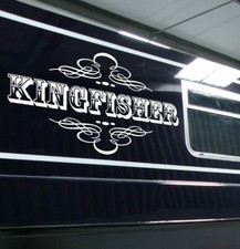 Canal Narrow Boat | PERSONALISED BOAT NAME | Vinyl Sticker Graphic | BB373