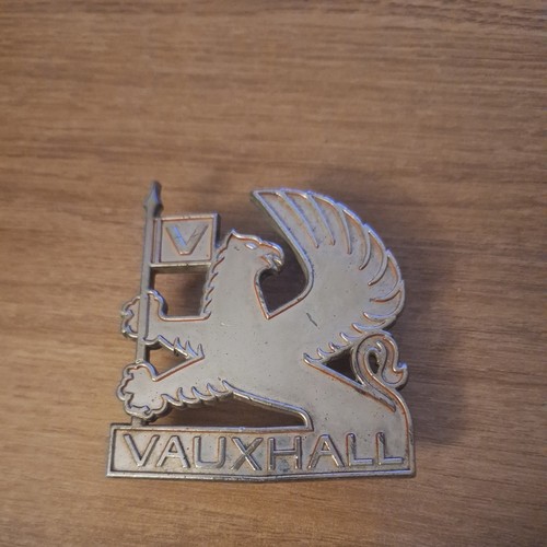 Metal vauxhall griffin badge - metal,