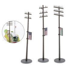 O Scale 1:42  Telephone Poles for Train Railroad Park Street Building Kits
