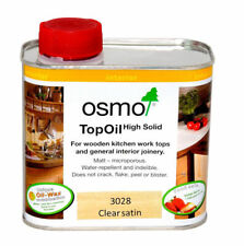 Osmo Top Oil - 3028 Clear Satin, (Kitchen Worktop Wood Oil) Food Safe Child Safe