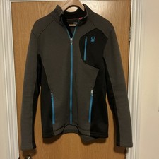 Spyder Jacket Mens Large Blue Black Raider Full Zip