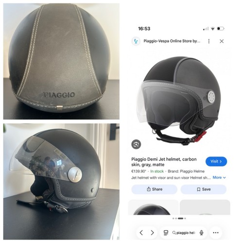 Vespa scooter crash helmet