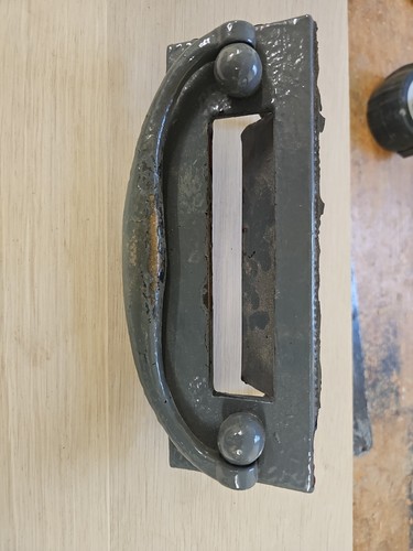 Antique brass letter plate - antique,