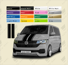 Fits VW T5 T6 Transporter - Bonnet Stripes Vinyl Graphic Stickers Camper Decal