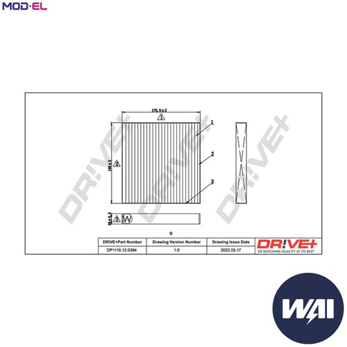 Filter cabin air - filter,
