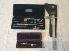 Antique Riefler Cartographers Draughtsman Instrument Set .
