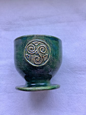 Studio Pottery Green Goblet