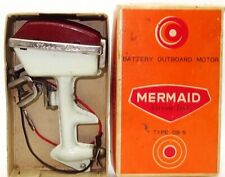 VINTAGE TINPLATE MERMAID STREAM LINE OUTBOARD MOTOR - RARE & BOXED