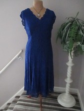 JOANNA HOPE BLUE LACE DRESS SIZE 20