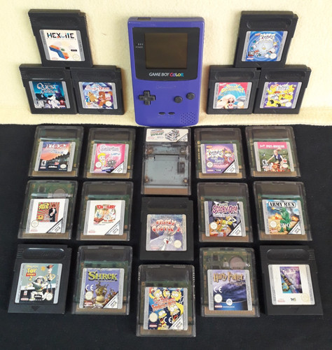 Nintendo gameboy color - gameboy, grape