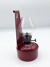 Vintage Kerosene Oil Lamp Red
