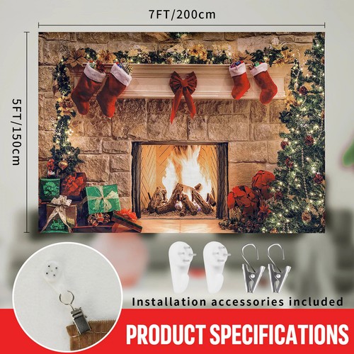 5ft christmas backdrop - 7×5ft,