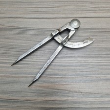 Vintage Antique 5" Wing Compass Dividers Calipers Leatherworking Stone Mason