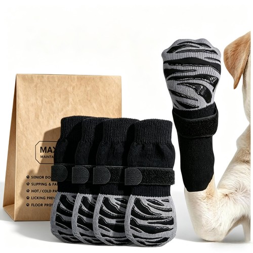 Pairs dog socks paws stop - 2,