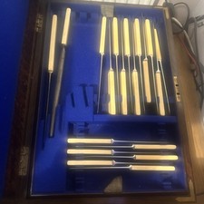 Set cutlery and Forks 1910 Museum Level Wooden Box Vintage
