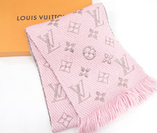 LOUIS VUITTON Scarf Muffler Echarpe Logomania M70466 Shine Monogram Italy w/Box