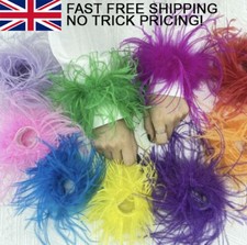 2Pcs Pair Feather Cuff Snap Bracelet Ostrich Feather Wrap Wrist Sleeve FREE SHIP