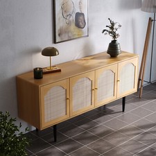Rattan Woven Storage Cabinet