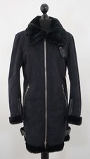 Blonde No.8 Women's Jacket Short Coat Tanja S 36 Black Faux Leather Faux Fur New