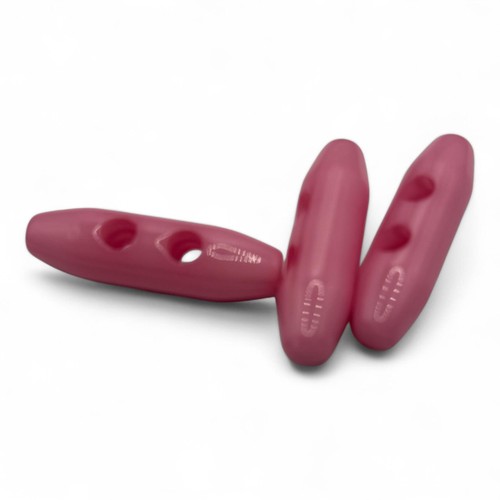 Baby pink plastic toggle - pink,