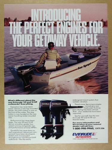 1993 evinrude outboard - 1993, 9.9