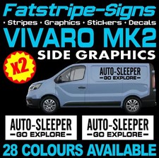 to fit VAUXHALL VIVARO MK2 VAN MOTORHOME VINYL GRAPHICS STICKERS DECALS CAMPER