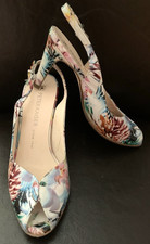 Peter Kaiser Patent Leather Sandal Sz 4 & shoe bag tropical print RRP £145 Xmas 