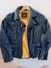Superdry Black Leather Biker