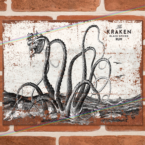 Kraken rum metal signs - kraken, (ship)