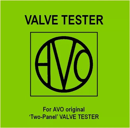 The avo two panel - valve, tube