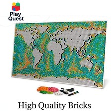 *NEW* MOC 31203 World Map Wall