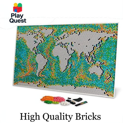 New moc 31203 world map - *new*, wall