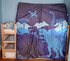 IKEA Kura Dinosaur Bed Canopy
