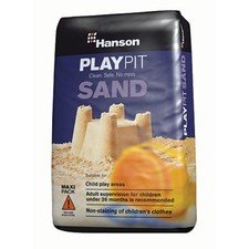 HANSON CHILDREN TOY PLAY PIT SAND SILICA NON CLOTHES STAINING 25KG CLEAN SAFE
