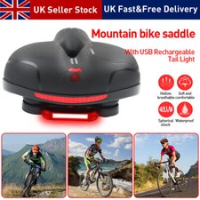 BIKE BICYCLE GEL CRUISER EXTRA COMFORT SPORTY SOFT PAD SADDLE SEAT W/ TAIL LIGHT