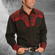 Cowboy Western Shirt Men's