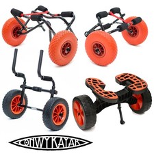 Conwy Kayak Trolley Canoe Folding Aluminium Cart Transport Flat Free Wheels