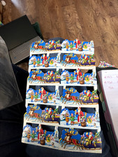 Vintage embossed die cut paper