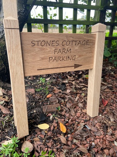 Personalised oak house sign - oak,