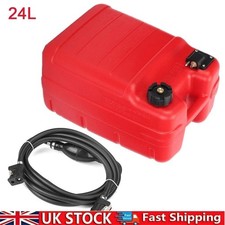 Portable Boat Fuel Tank 24L Marine Outboard Fuel Tank W/ Connector for Yamaha UK