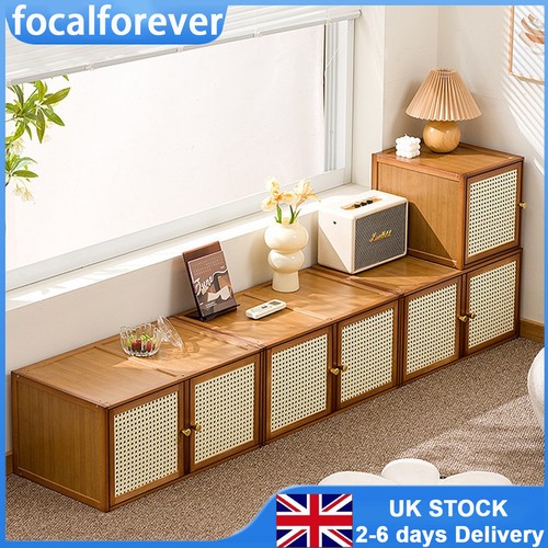 Stackable bamboo storage unit - stackable,