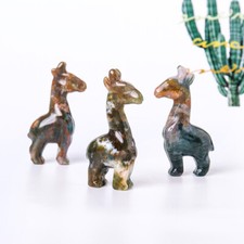 Natural Moss Agate Giraffe